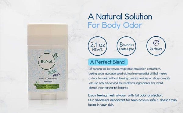 All-natural Deodorants for Kids & Teens